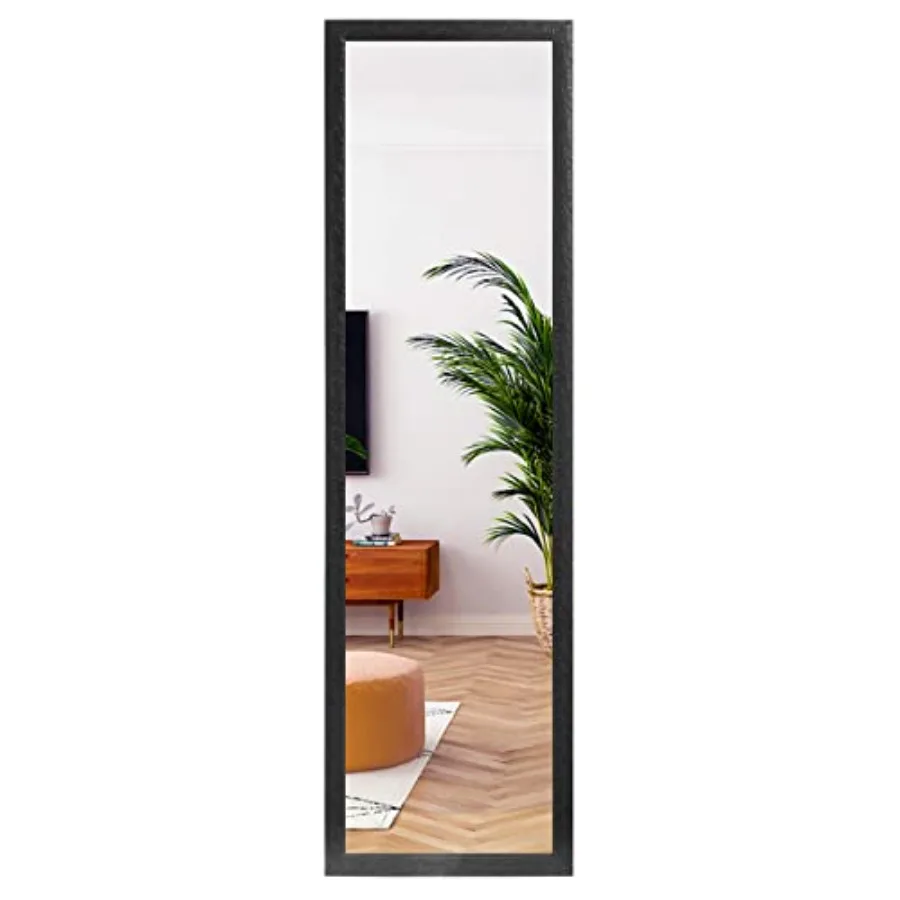 

Door Mirror Full Length, Wall-Mounted Mirror Rectangle Tall with Engraving Frame for Bedroom, Living Room, Dressing Room, 50" x