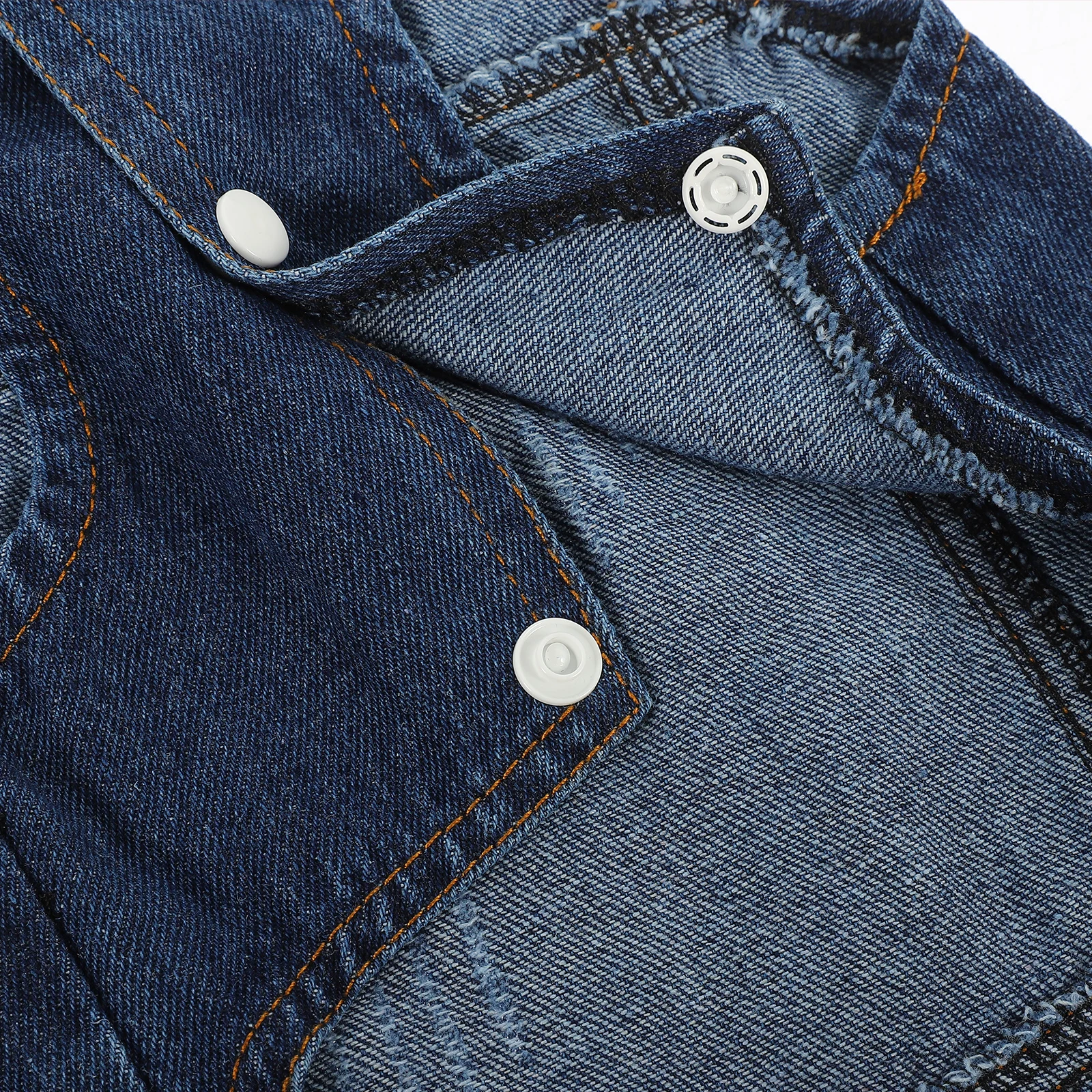 

Pet Vest Denim Jacket For Dogs Spring Autumn Lightweight Fashion Retro Style Lapel Collar Uv Protection Small Medium Chihuahua