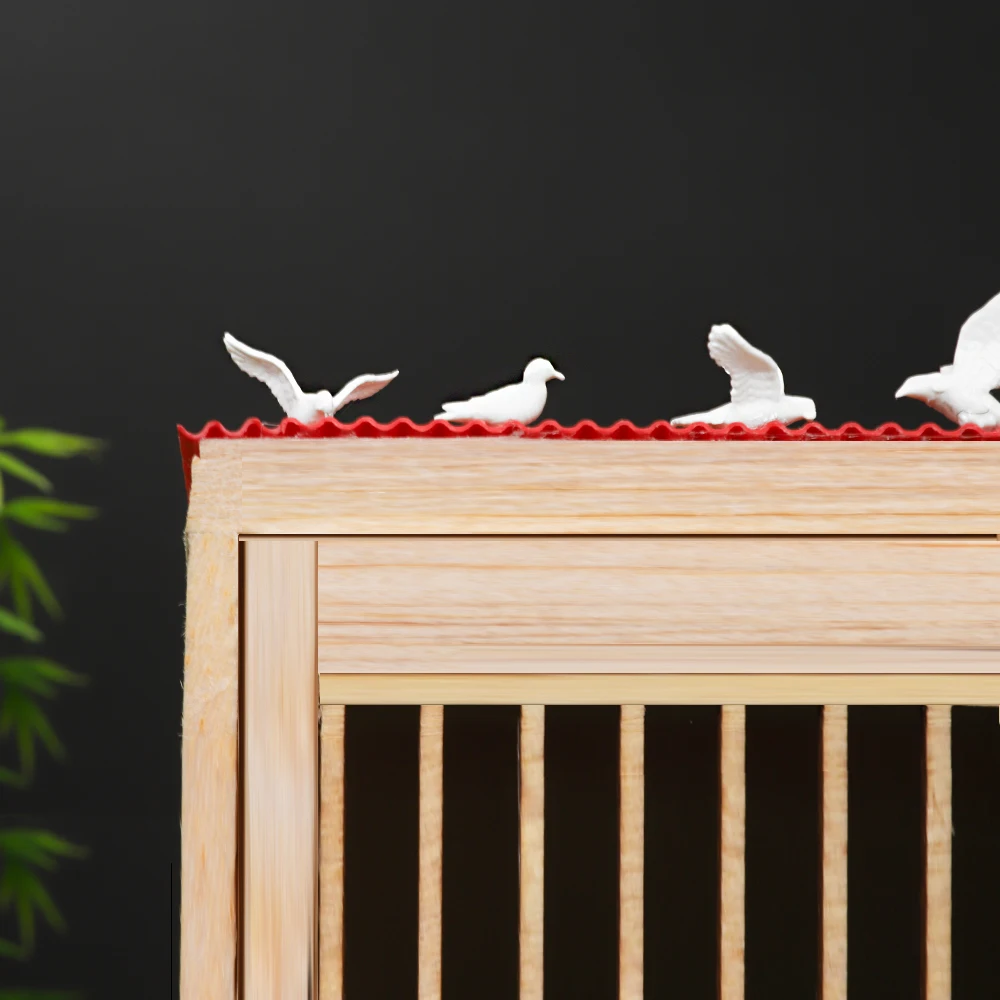 5PCS Miniatuur Witte Duif Model Duiven Vogels Roodgekroonde Kraan Speelgoed DIY Poppenhuis/Tuin/Boerderij/dierentuin Scène Materialen Diorama's