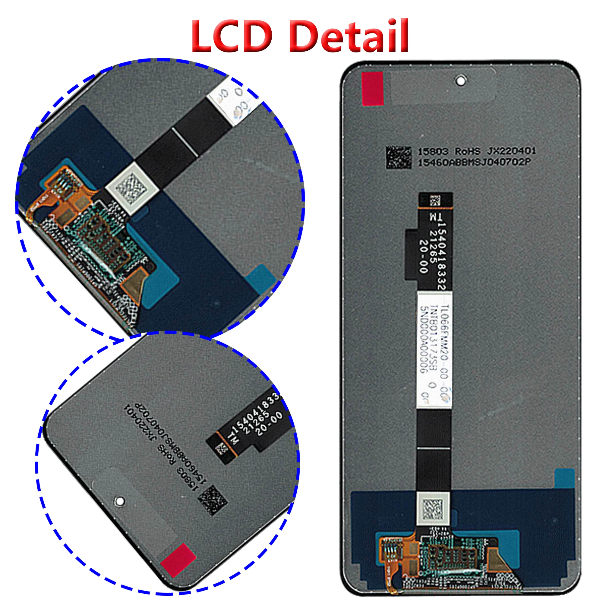 Original Display LCD For Xiaomi POCO X3 GT  21061110AG Full With Frame Touch Screen Digitizer Repair Assembly Replacement Parts