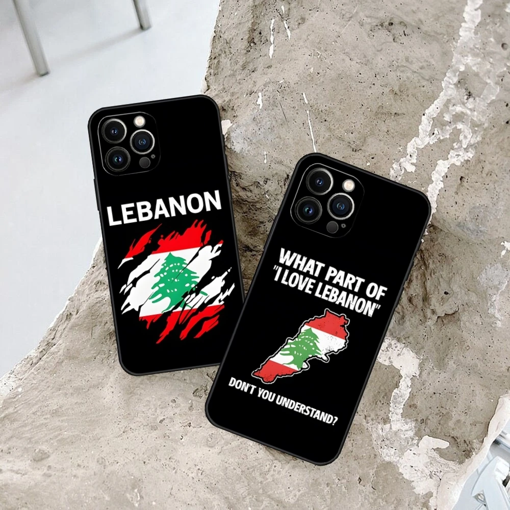 lebanon country flag Phone Case for iphone 15 13 Pro Max 14 Mini 12 11 Xr X Xs 6s 6 8 7 Plus Silicone Back Cover