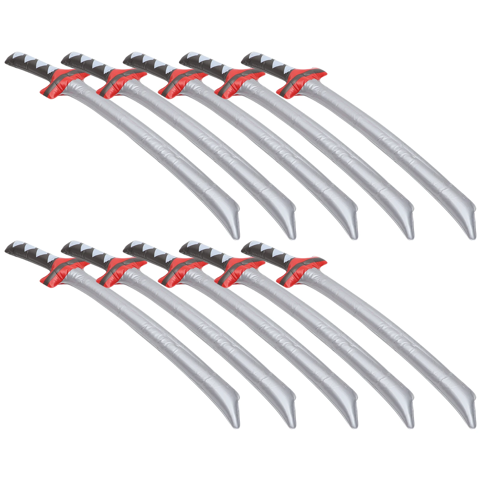 

10pcs Inflatable Swords PVC Kids Plaything Pirate Toys 75cm Kids Halloween Cosplay Props Durable Role Play Toy