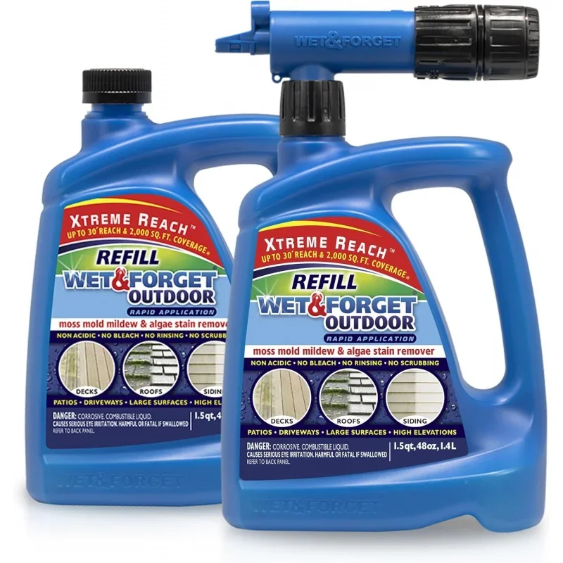 Stain Remover Multi-Surface Cleaner, Xtreme Reach Hose End with New & Improved Nozzle, 48 Fluid Ounces, 1   Refill