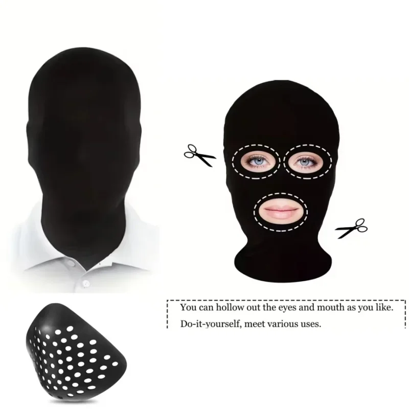 大人用ゴーストフェスティバル小道具パーティーカーニバルアップアクセサリー装飾フードコスプレハロウィンコスチュームスパンデックスフルマスクヘッドカバー