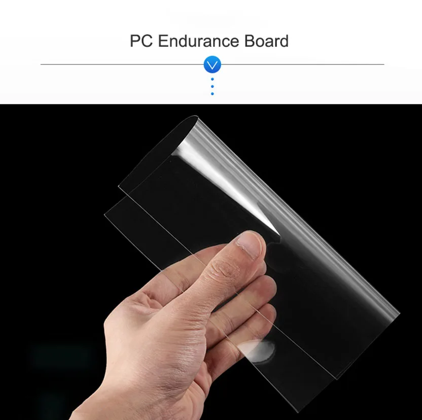 Placa de Pvc de 210x297 mm Folha de Plástico Transparente Alta Placa Dura Material Faça Você Mesmo Espessura 0.32 mm