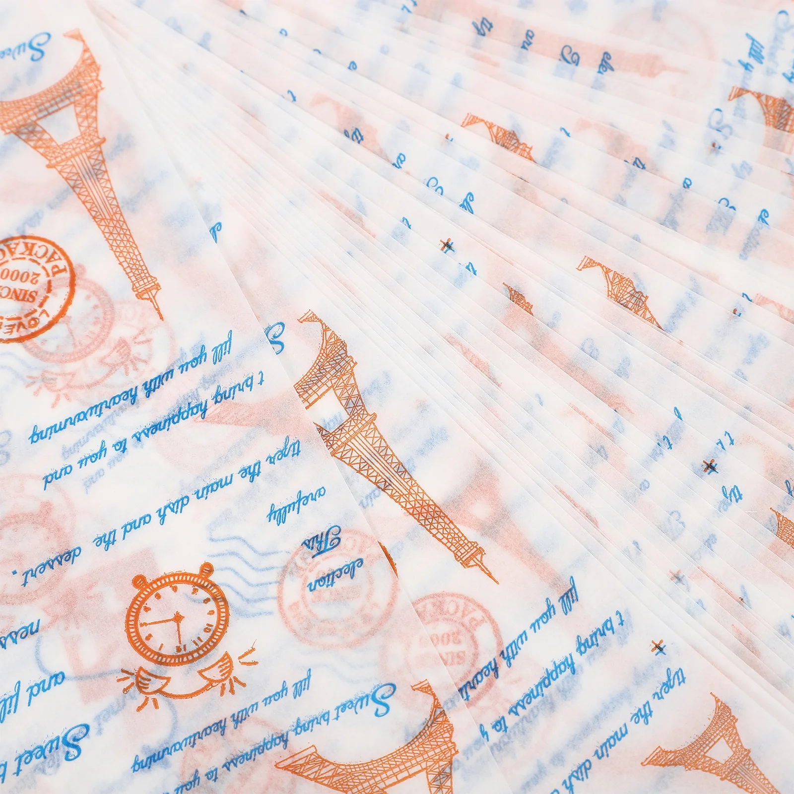 

100pcs Oil Proof Food Wrapping Paper For Baking Sandwich Chips Burgers Non-Stick Packing Paper For Parties Desserts Cakes