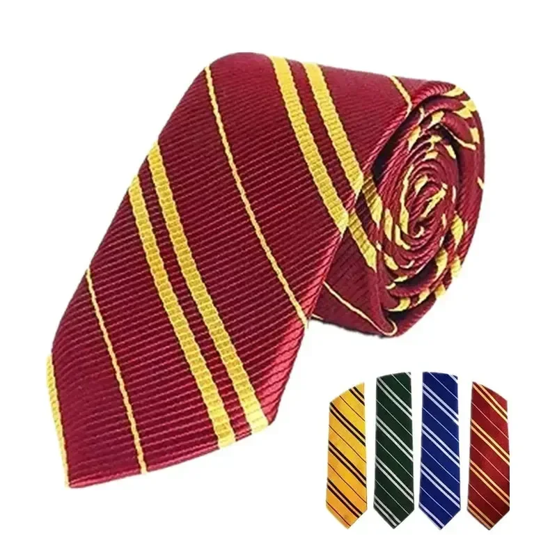 1PC Dress Up Costume Props Fantasy Movie Magic Academy Striped Tie Movie Character Theme Party Red Tie Halloween Role Play