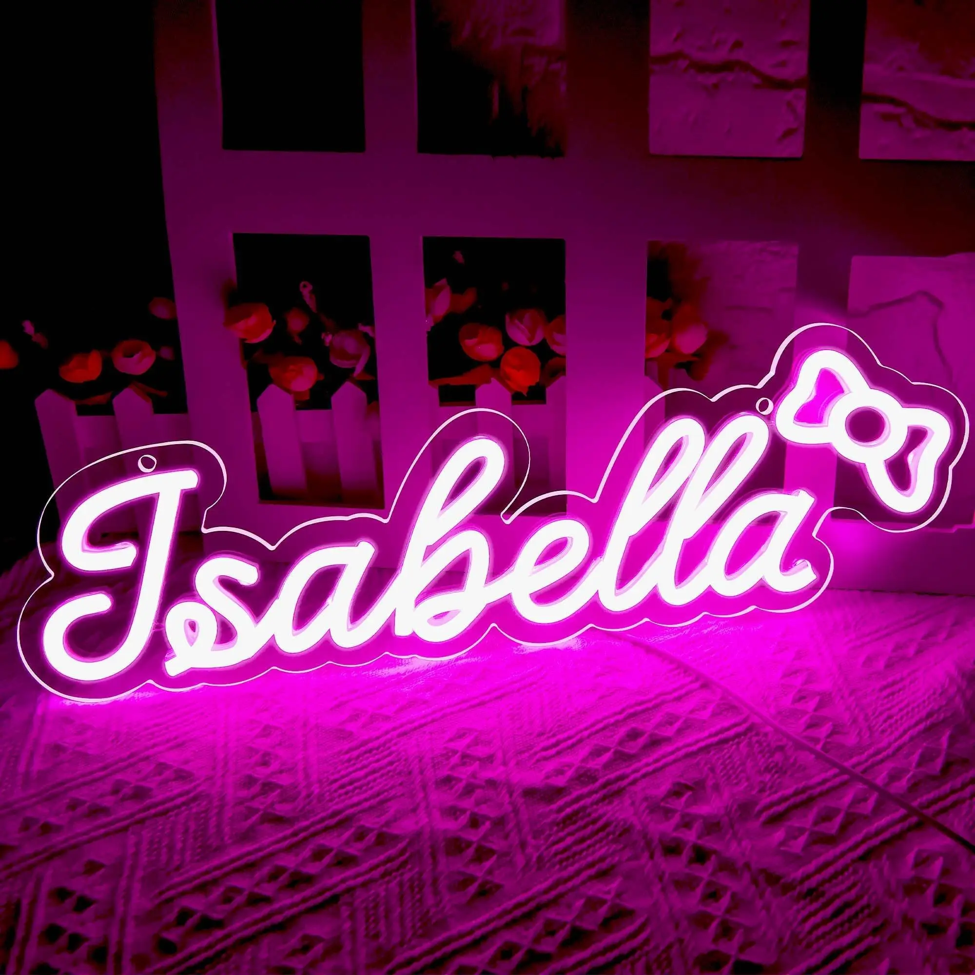 

Personalized Neon Logo Light Family Wedding Kids Birthday Custom Lighting Signs LED Neon Engagement Wall Decorative Lights Gifts