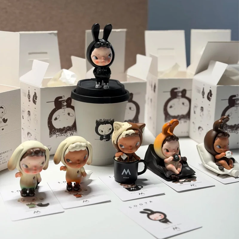 

Sooyastudio Coffee Series Vinyl Blind Box Cute Face Action Figure Decoration Birthday Mystery Box Collectible Model Doll Gifts