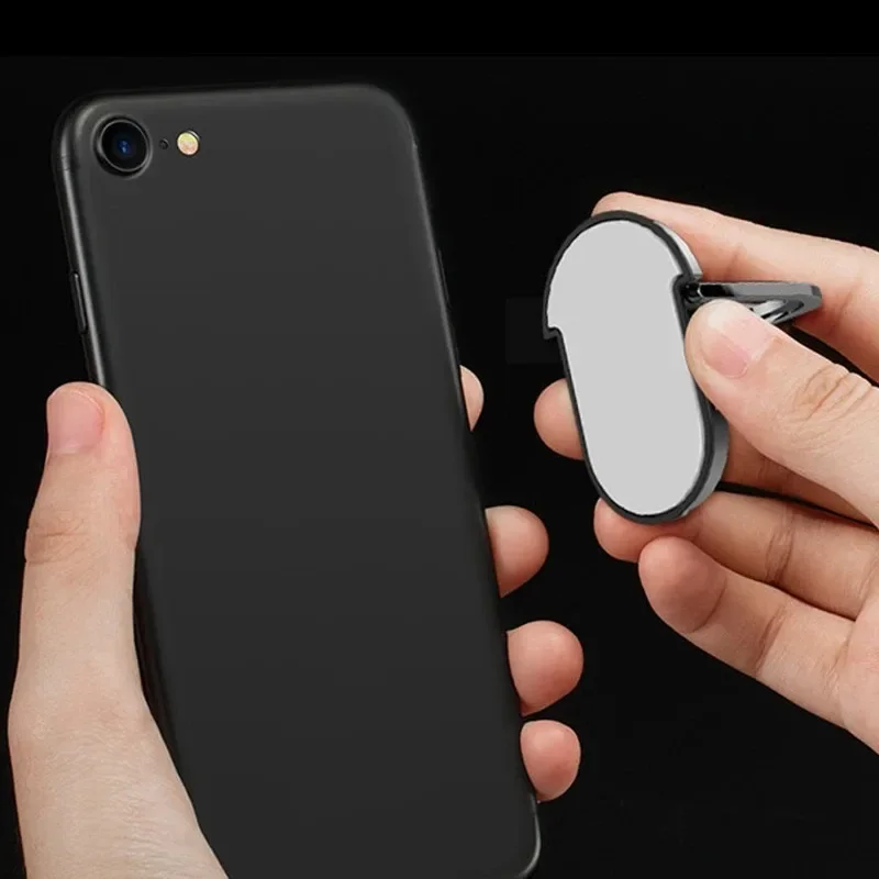 Supporto per telefono cellulare in metallo ultrasottile Supporto universale per anello da dito con rotazione di 360 gradi Accessori per supporto per staffa magnetica per auto