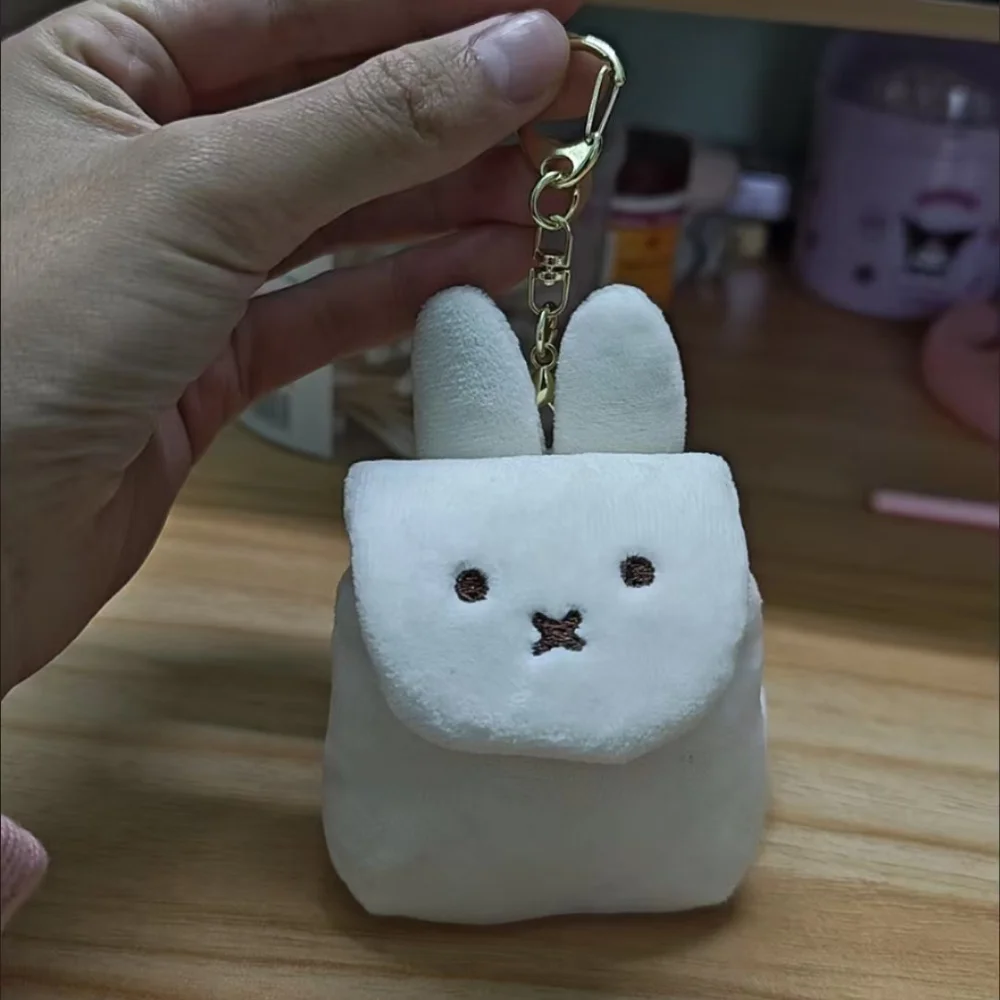 Schattige Nijntje Konijn Hanger Anime Cartoon Pluche Eenvoudige Kawaii Oortelefoon Opslag Portemonnee Sleutelhanger Hanger Rugzak Decoratie Cadeau