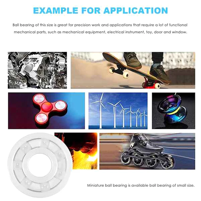 A44F-5 шт. Белый 6000-2RS полный подшипник Zro2 шарикоподшипник подшипник из оксида циркония 10 х 26 х 8 мм