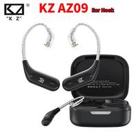 KZ AZ09 Ear Hook For Earphone Wireless Upgrade Cable BT-Compatible 5.2 HIFI Wireless Ear Hook C PIN Connector With Charging Case