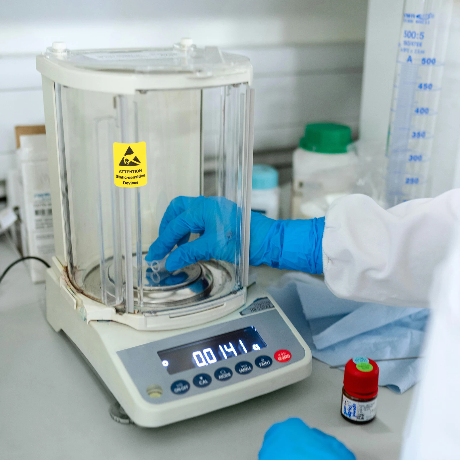 

80Pcs Device Warning Stickers High Adhesive Static Attention Decals Safety Signs Warning Stickers Static Attention Decals