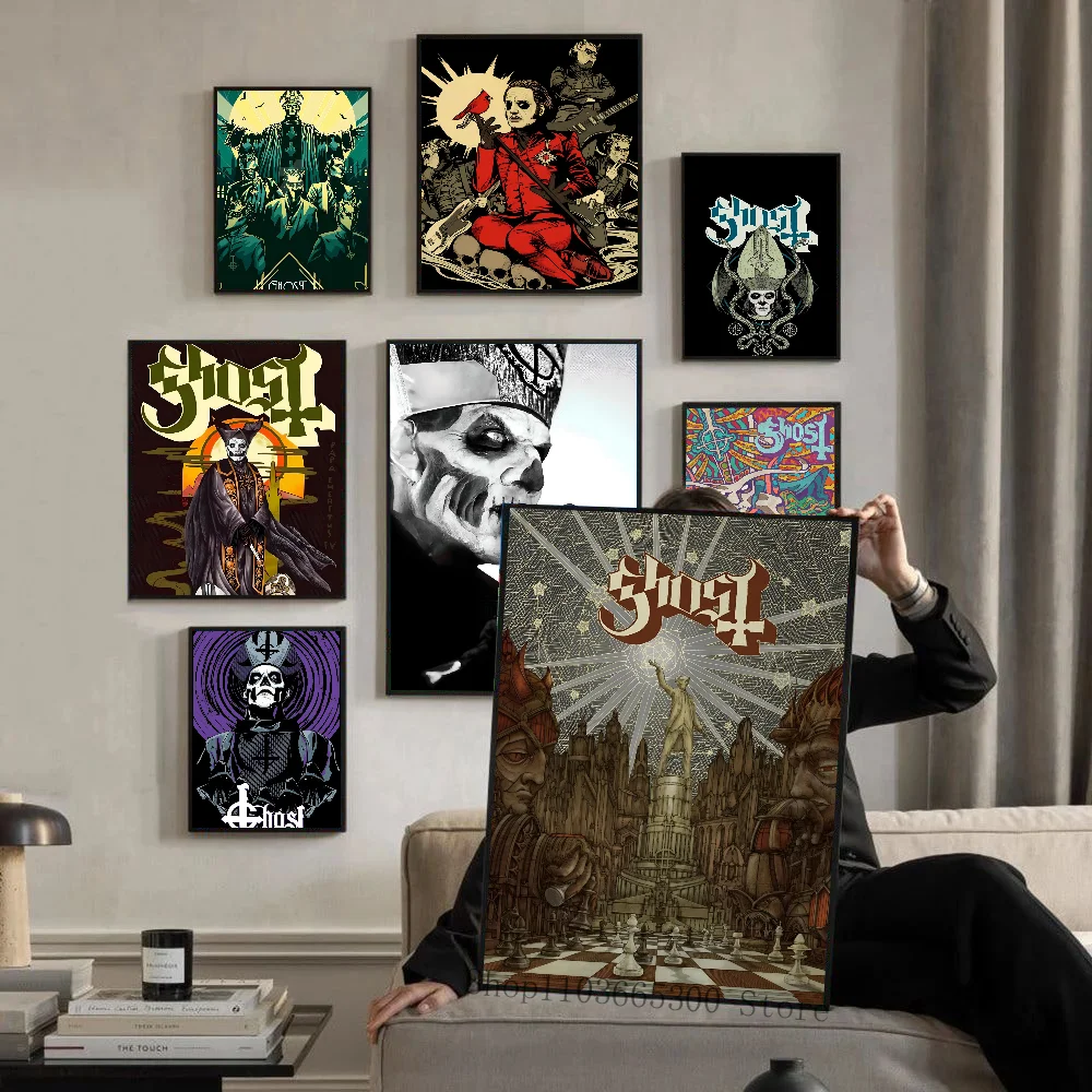 Ghost heavy metal band Poster HD Posters Home Room Bar Cafe Decor Art Wall Painting Picture