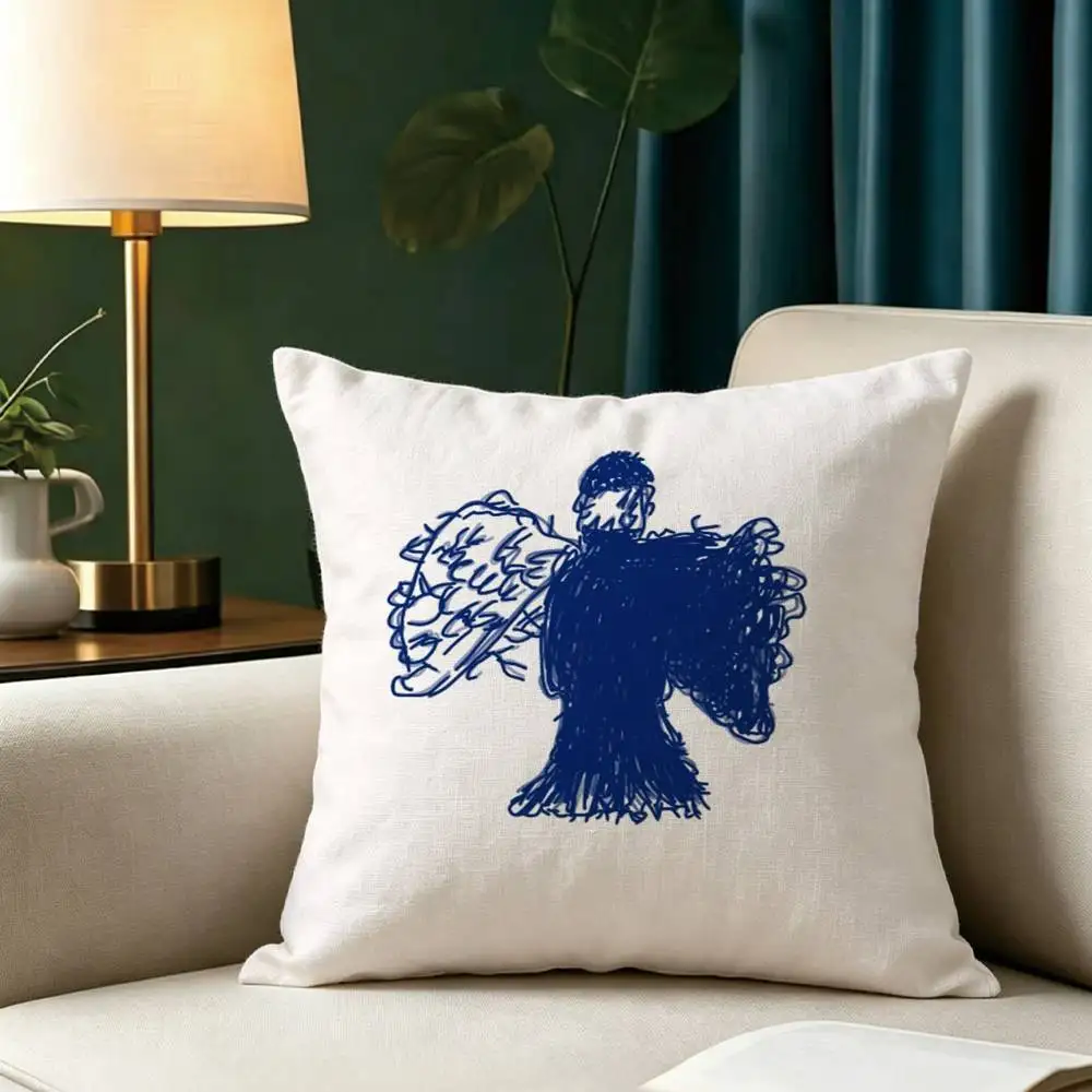 F-Famous Argentine Rapper Milo J  Pillow Case Square Double-Sided Sofa Cushion Cover Bedroom Bedside Pillow