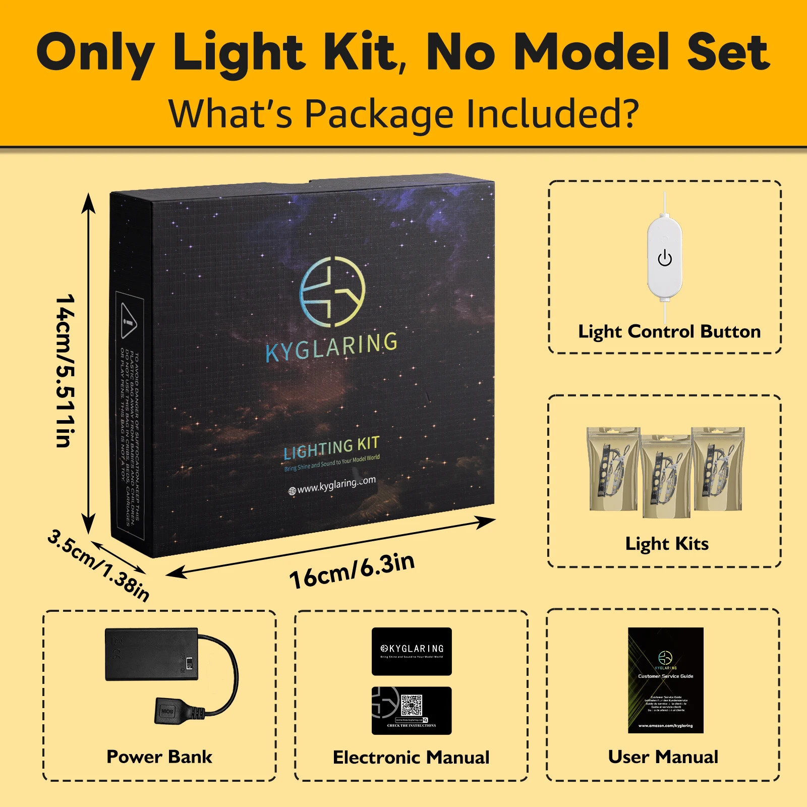 Kyglaring Led Lighting Set Diy Toys for Lego New York City – The Big Apple 21066 Building Blocks (No Model) view 6