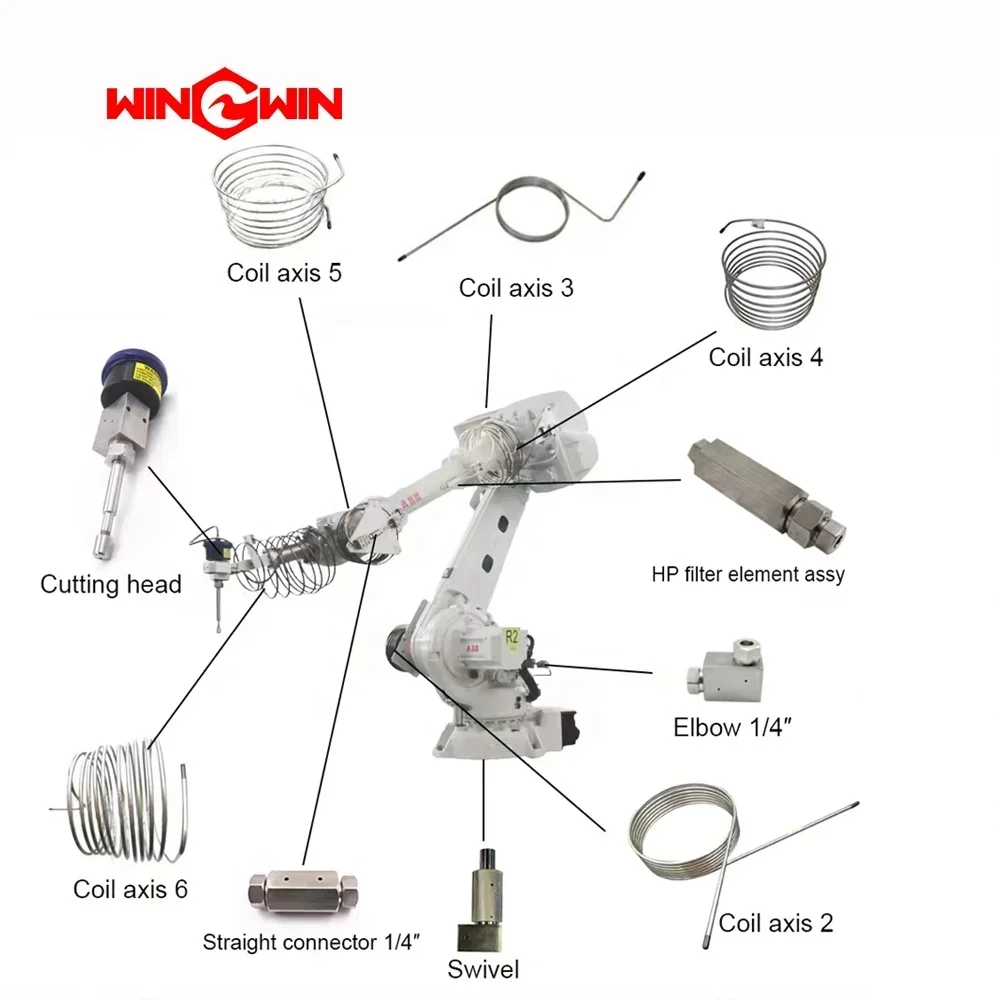 Portable Waterjet Cutting Machine with High Pressure Intensifier Pump