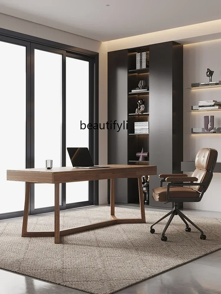 

ls 42ls 42Modern Minimalist Living Room Large Long Solid Wood High-End Boss Desk Writing Desk