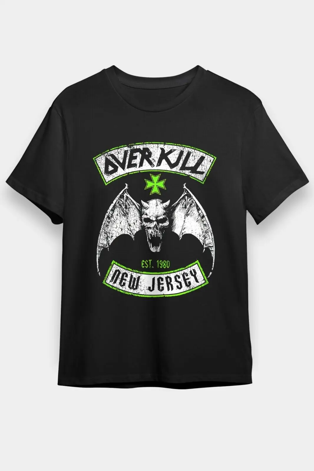 New Popular Overkill JerSey Black Cotton T Shirt BD034