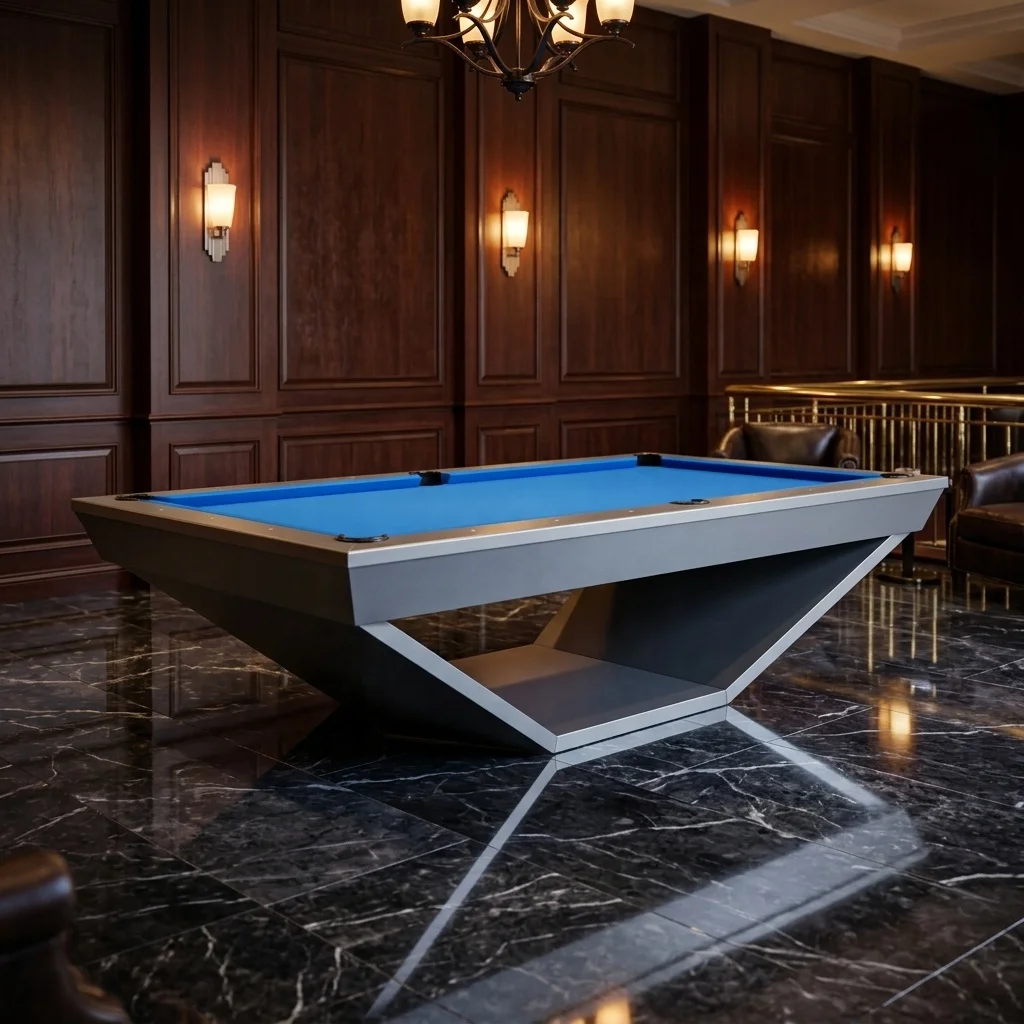 Popular Modern Design 7FT/8FT/9FT Natural Jiujiang Slate Pool Table with High Quality Rubber Cushion