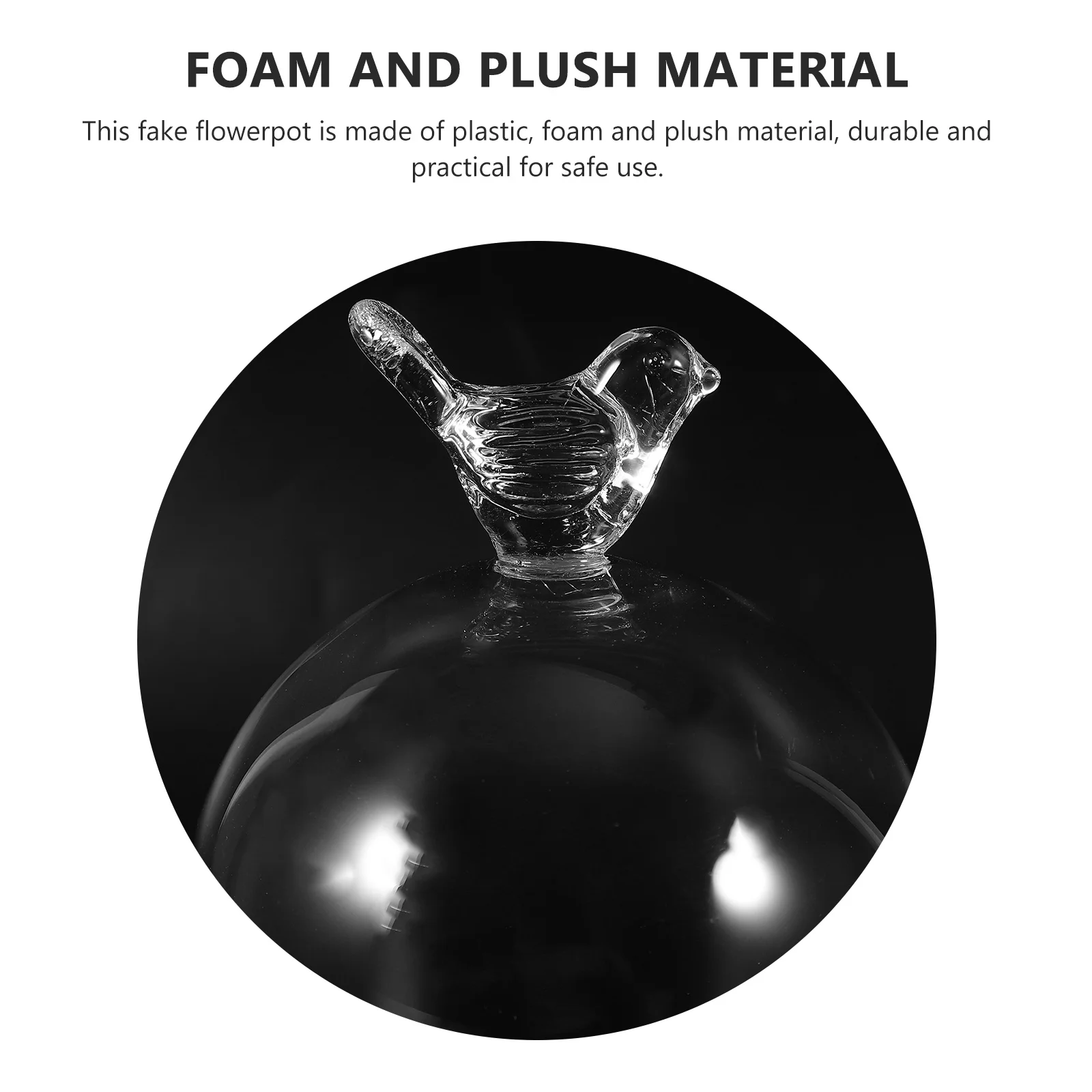 

1pc Eternal Flower Glass Cover Premium Wood Base For Cake Dessert Display Home Decor Gift Preserved Flower Dome Micro