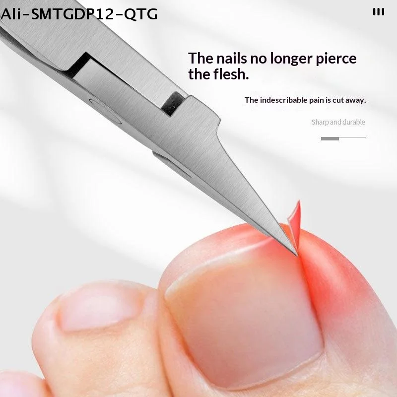 1Pcs Nail Tools Straight Blade Toenail Nail Clippers Trimming Thick Ingrown Toenails Rhinestone Remover Gem Clipper Manicure