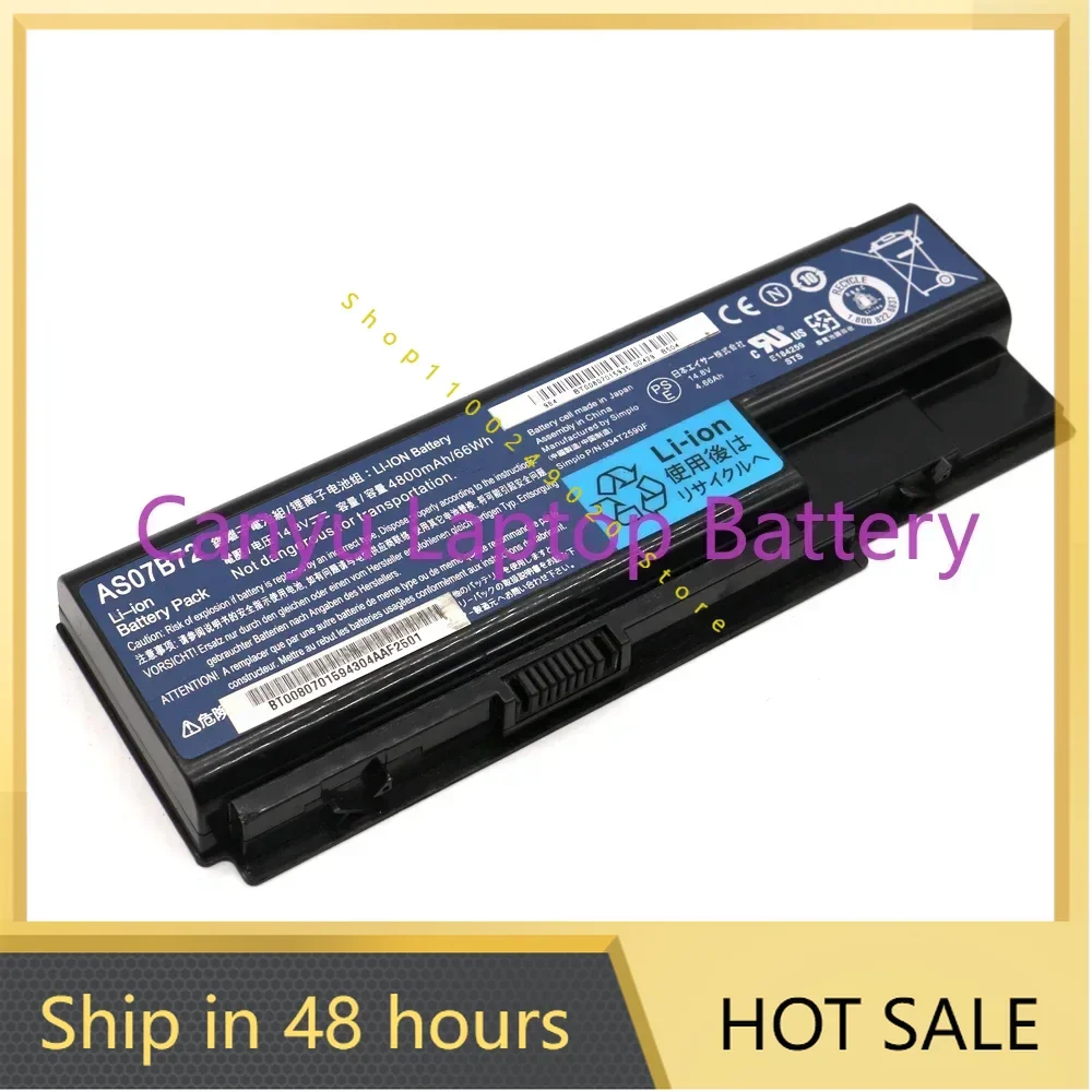 AS07B72 AS07B31 AS07B41 AS07B42 For Acer Aspire 5520 5720 5920 6920 6920G 7520 7720 7720G 7720Z Serie CONIS72 New Laptop battery