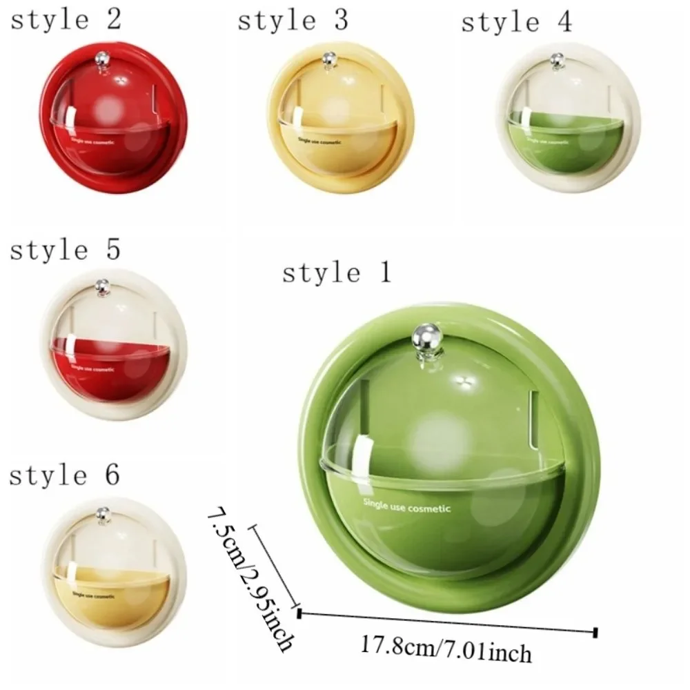 Rotating Flip Cover Single-use Essence Storage Box Plastic Hemispherical Wall Hanging Box Dopamine Compartment High-Capacity Box