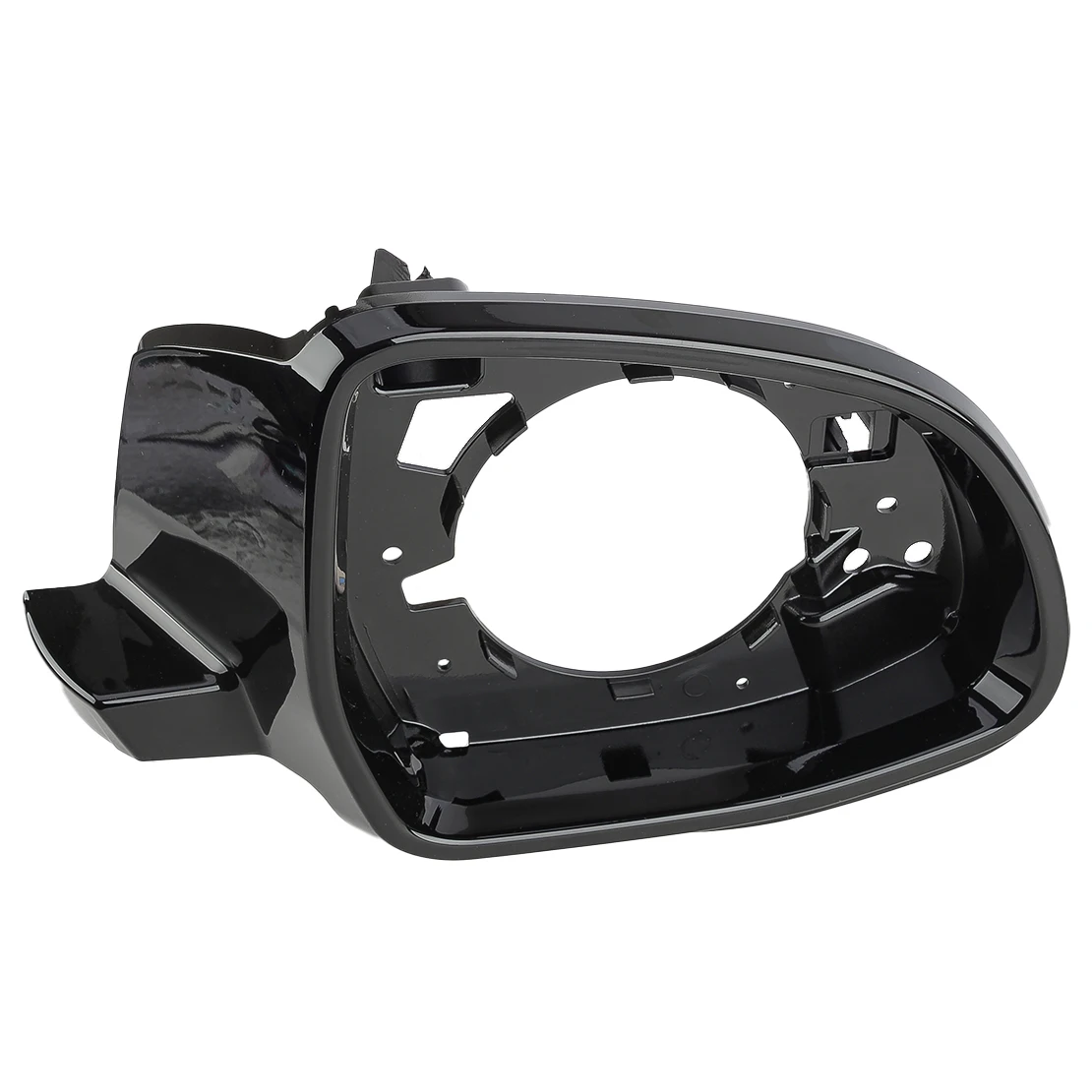 إطار حلقة دعم مرآة الجانب الأيمن الأمامي باللون الأسود 51167327912   يصلح لسيارات BMW X3 F25 X4 F26 X5 F15 X6 F16 2017 2016 2015 بلاستيك