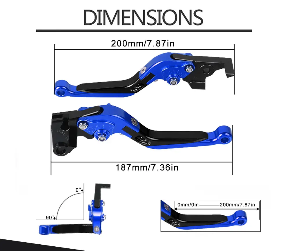 For Yamaha FZ6 FAZER FZ6 2004-2010 Clutch Lever Brake Lever Set Adjustable Folding Handle Levers Motorcycle Accessories Parts