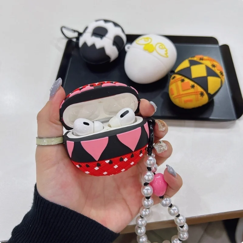 Shugo Chara Guardian Egg Housse pour écouteurs Accessoire décoratif sur le thème de l'anime pour AirPods 1/2 Étui de protection Cadeau de Noël unique