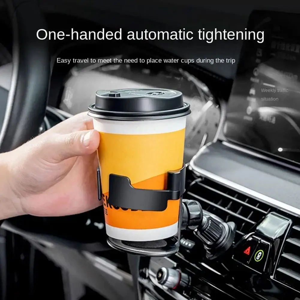 Car Water Cup Holder Tea Beverage Holder Car Air Conditioning Fixed Frame Multi-function Car Accessories Seat Ashtray Outle B2I7