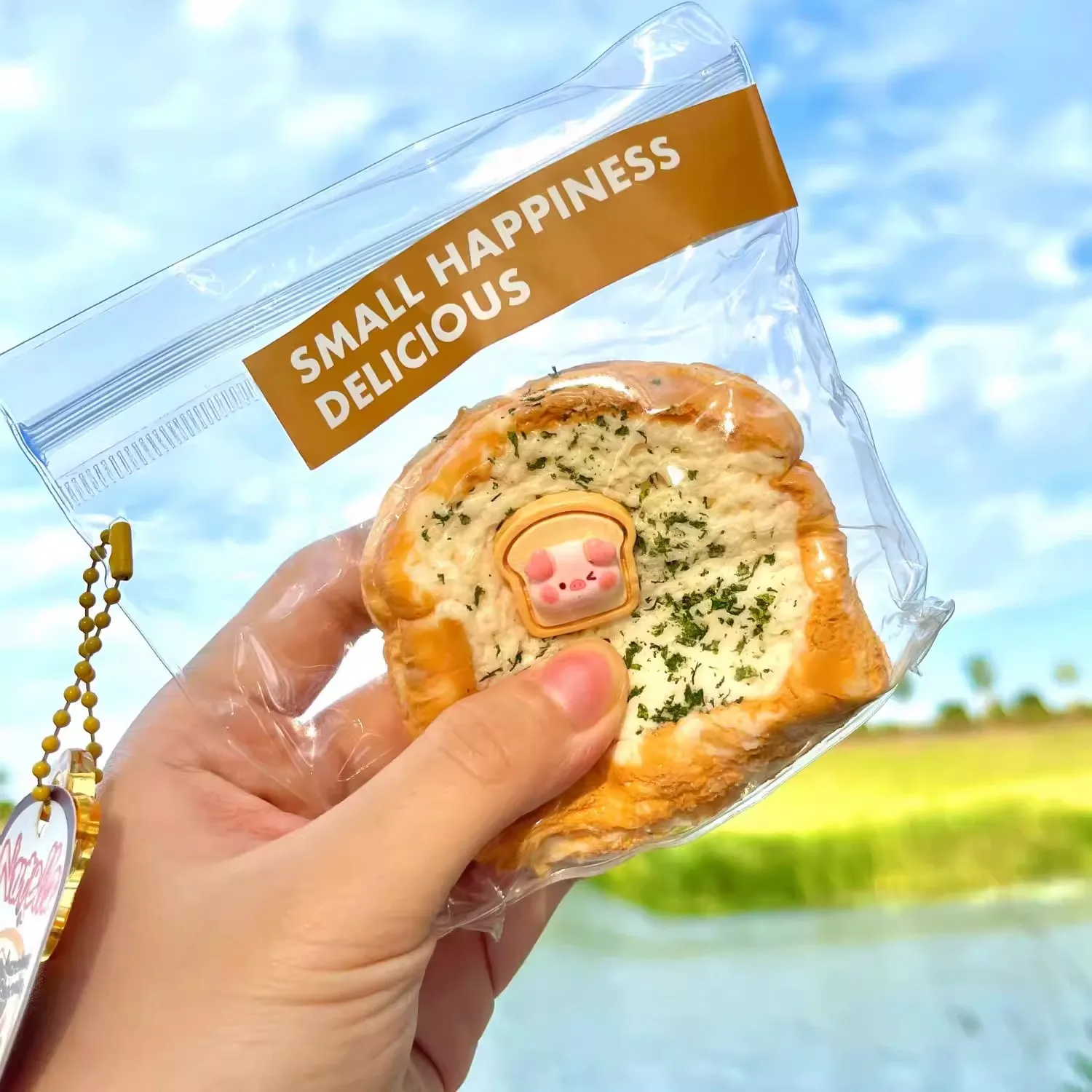 Siliconen Toast Squishy Stress Relief Speelgoed Romige Taart Antistress Zintuiglijke Fidget Speelgoed Kerstcadeaus Voor Kinderen Volwassenen