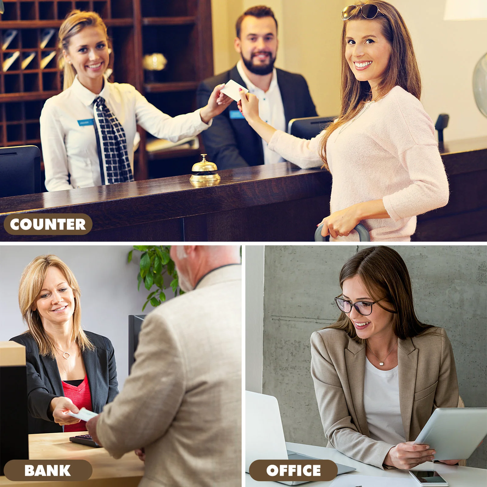 

Gel Ink Counter Pens 3Pcs Security Pen for Desktop Reception Bank Table Anti Theft Office Writing Essentials