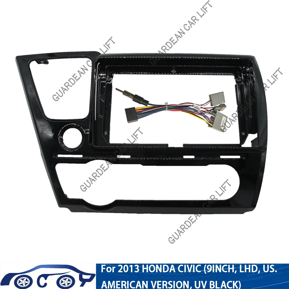

9 дюймов для Honda CIVIC USA 2013 + Автомагнитола Android стерео MP5 GPS плеер панель Корпус рамка 2 Din головное устройство панель
