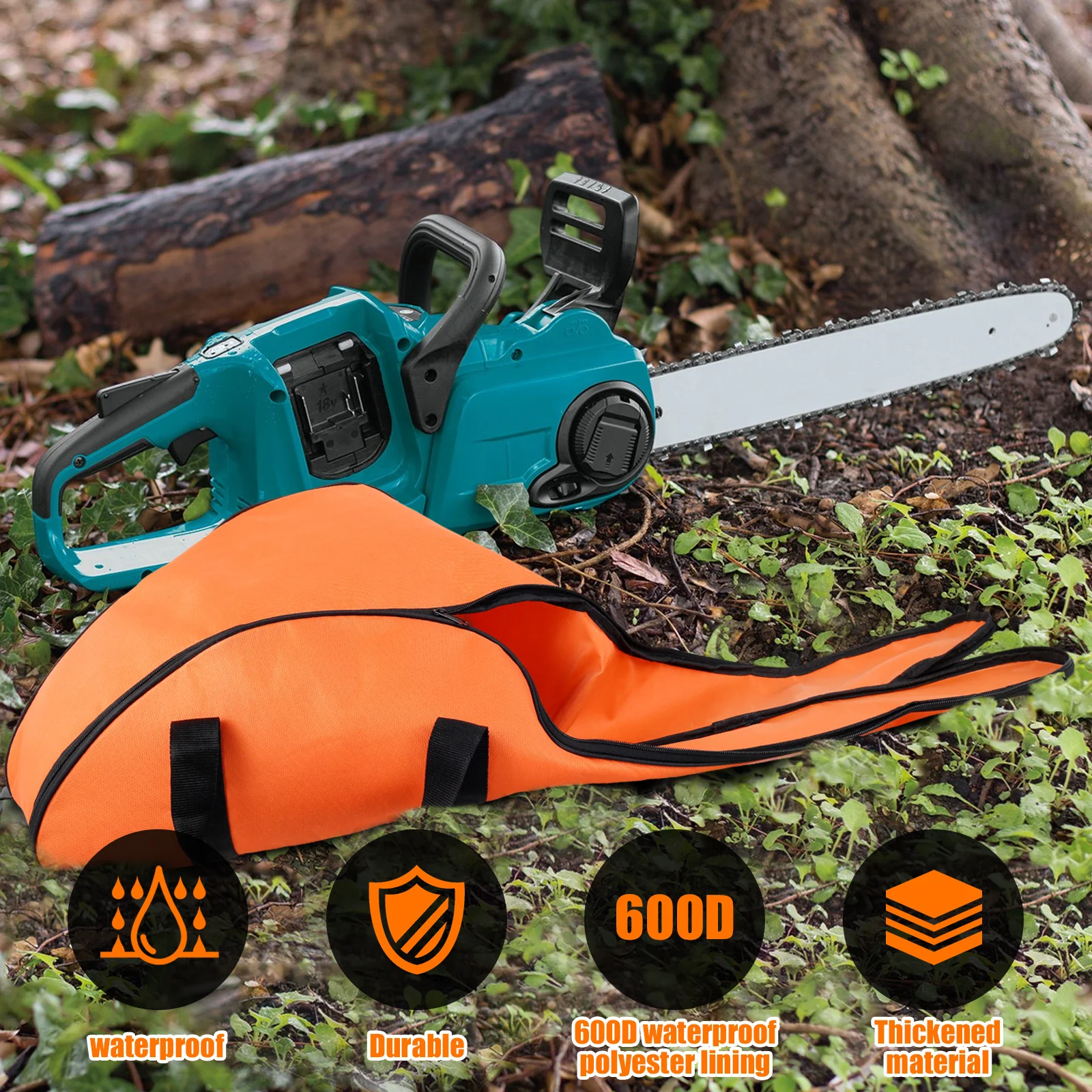 16inch Durable Chainsaw Bag Portable Carrying Chainsaw Case Woodworking Protection Storage Bag Tool Holder Dustproof Organizer