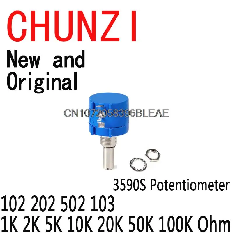 Resistenza serie 1 pz nuovo potenziometro Ohm resistenza regolabile 3590S 3590 102 202 502 103 1K 2K 5K 10K 20K 50K 100K