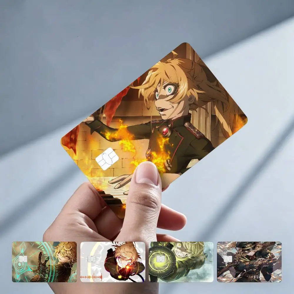 Pegatinas Decorativas de Protección para Tarjetas de Crédito, Débito, Autobús y Metro con Diseño del Anime Youjo Senki II