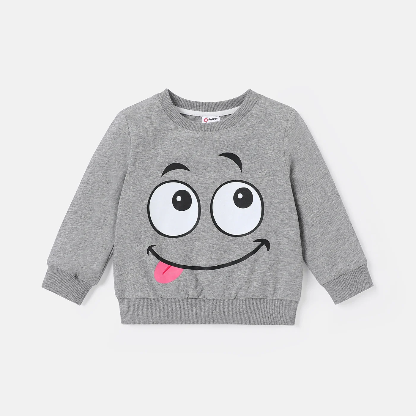 PatPat Baby Boy/Girl Cotton Graphic Print Long-sleeve Sweatshirt Soft and Comfortable  Perfect for Outings and Daily Wear