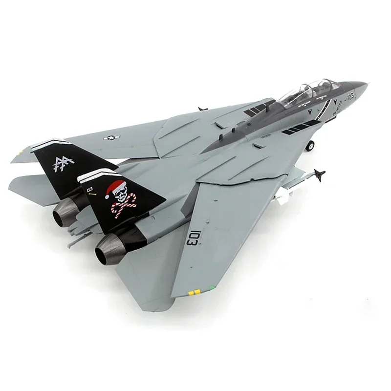 Plastic 1/72 Scale 37193 U.S. Navy F-14D Tomcat Fighter VF103 Corsair F14 Military Fighter Aircraft Finished Model Toy Gift