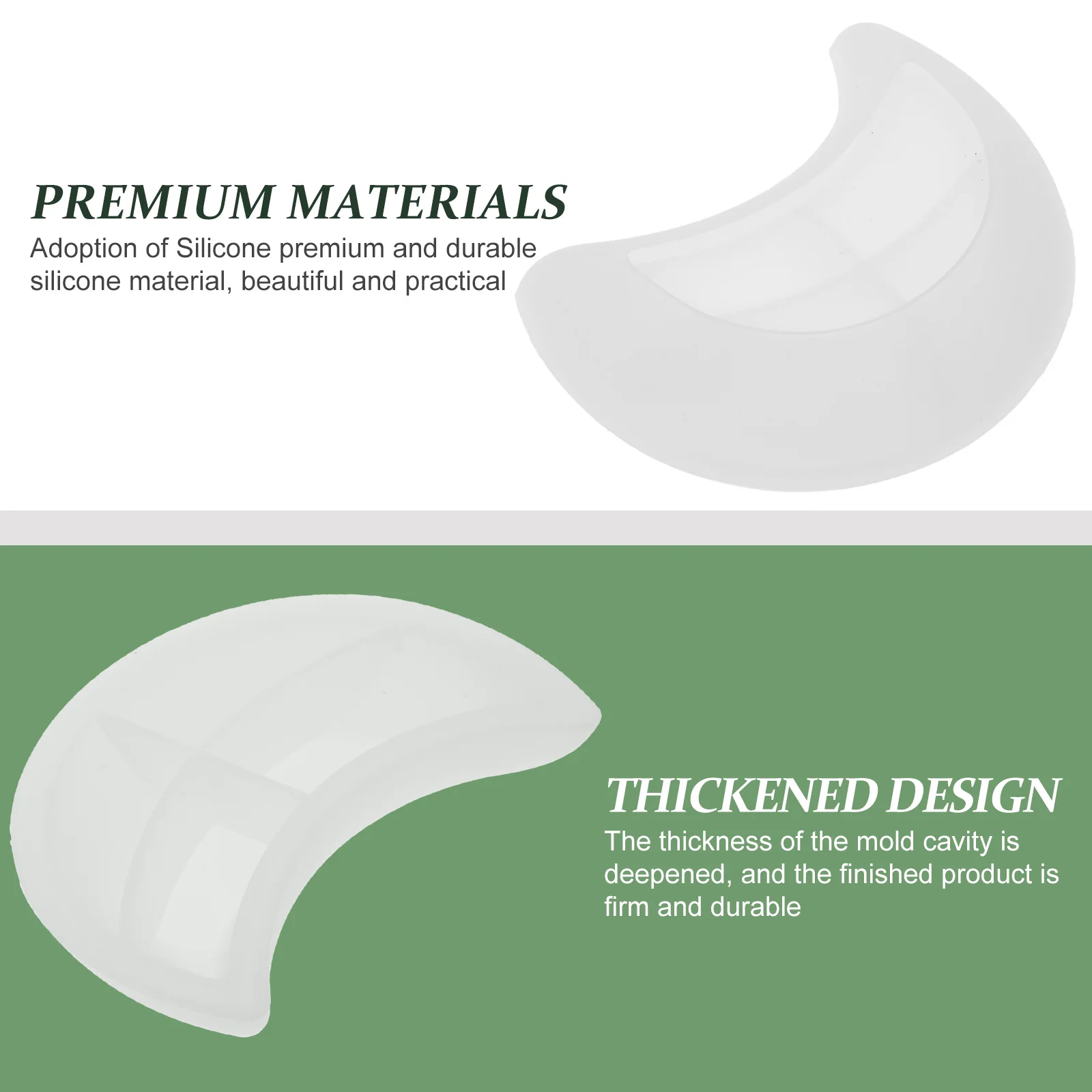 

Container Moon-shaped Mold Decoration Silica Gel Silicone Molds for Epoxy Resin