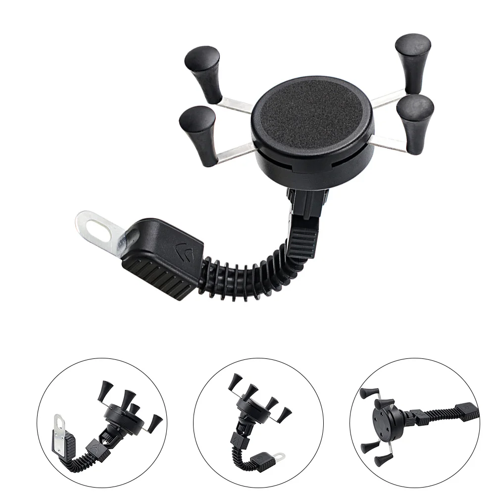 

Противоударное крепление для телефона для мотоцикла, квадроцикла, электрического велосипеда, Х-образный держатель, огнестойкий, противоскользящий, резиновые ножки, прочный