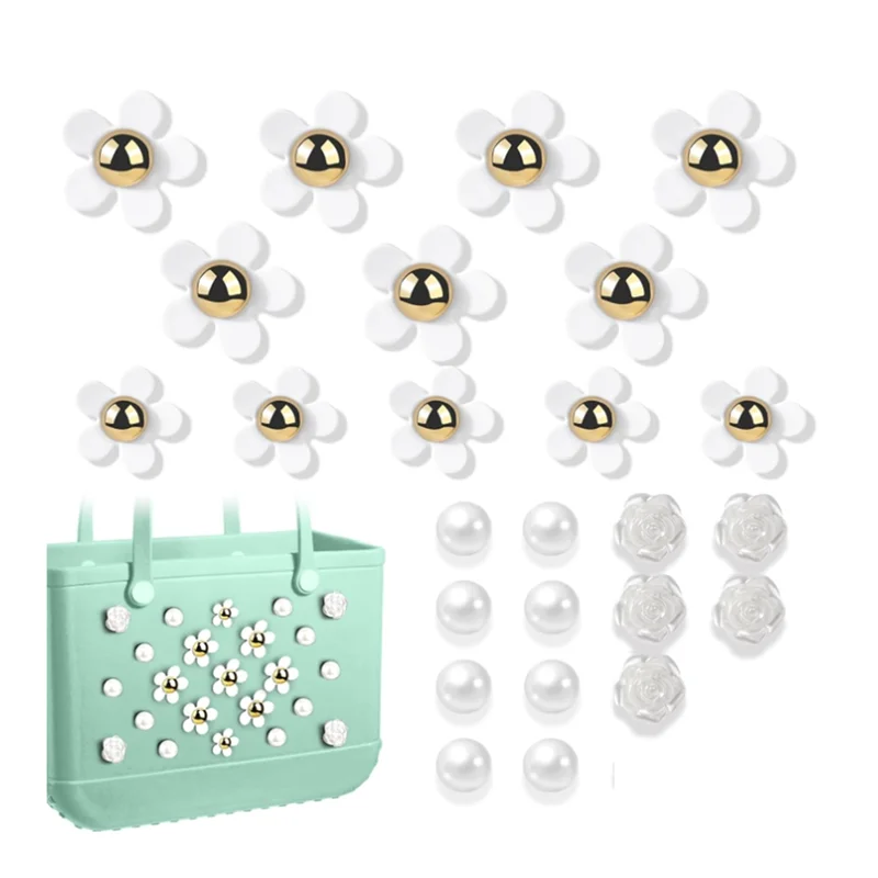 

YWDZ-25PCS Цветочные подвески для аксессуаров для сумок Bogg, декоративные аксессуары для сумки Bogg, простые южные сумки