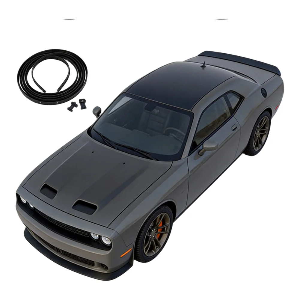 Front Fascia Hood Seal Waterproof With Rivets For Dodge 2008-2022 68051392AB 68051392AA Modification Accessory