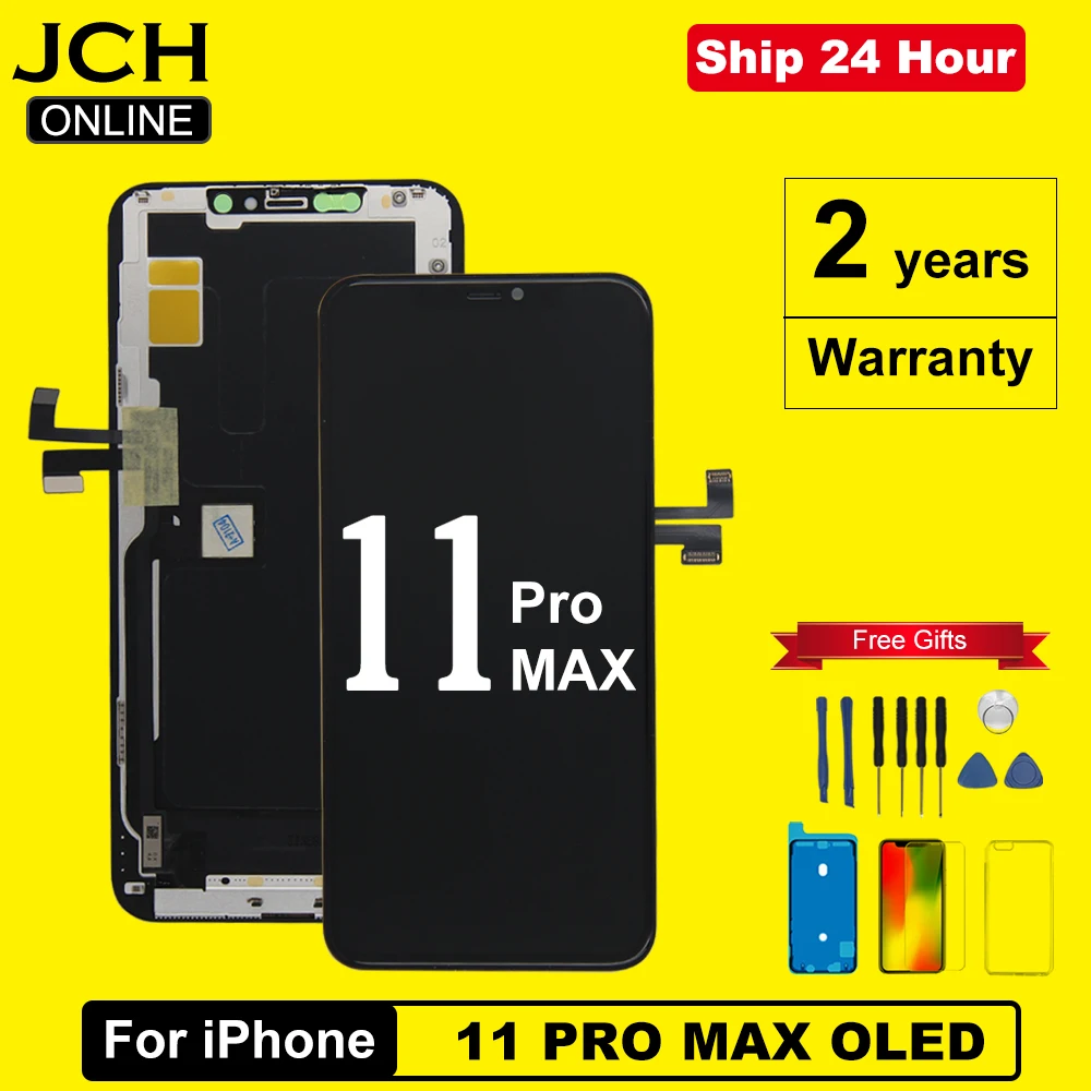 OLED Display For iPhone 11 Pro Max LCD GX Screen Replacement Display Pantalla True Tone Face id 11Pro Max incell