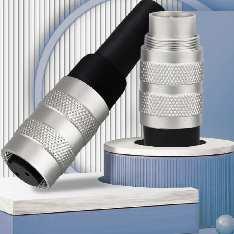 M16 Waterproof Female Aviation Connector (Cable Assembly) - 2~8/12/14/16/19 Pin Circular Socket