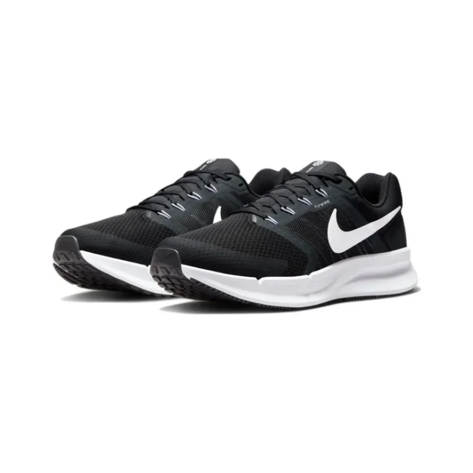 NikeRun Swift 3 Men\'s Running Shoes Anti-Slip Low Top Sneakers Breathable Black Sneakers DR2695-002