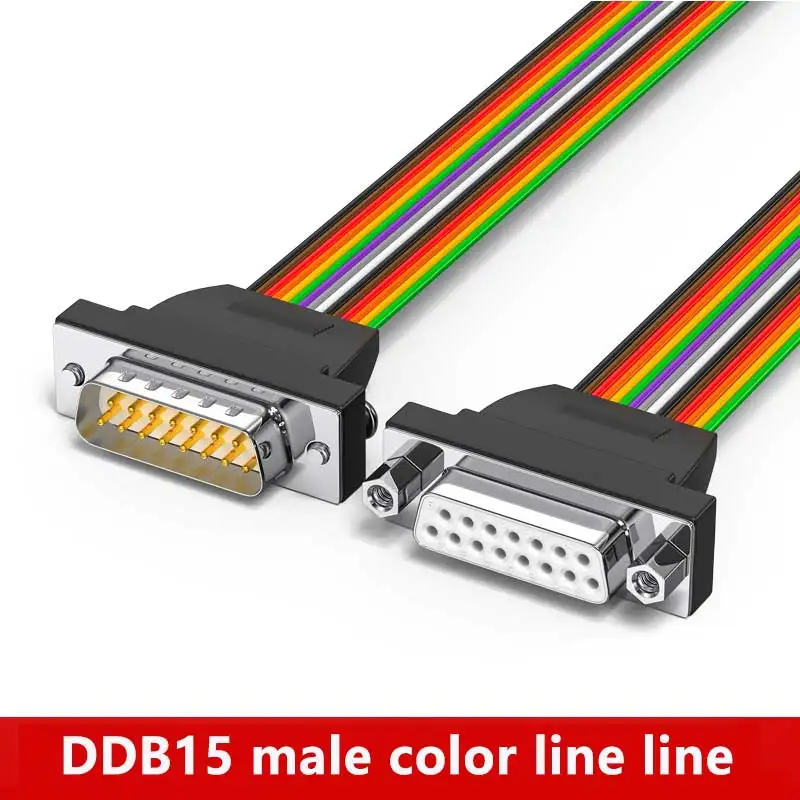 DB9 serial line DB15 color exhaust line DB25 male pairing mother -to -mother flat line 9 -pin 25P flat line 232 line