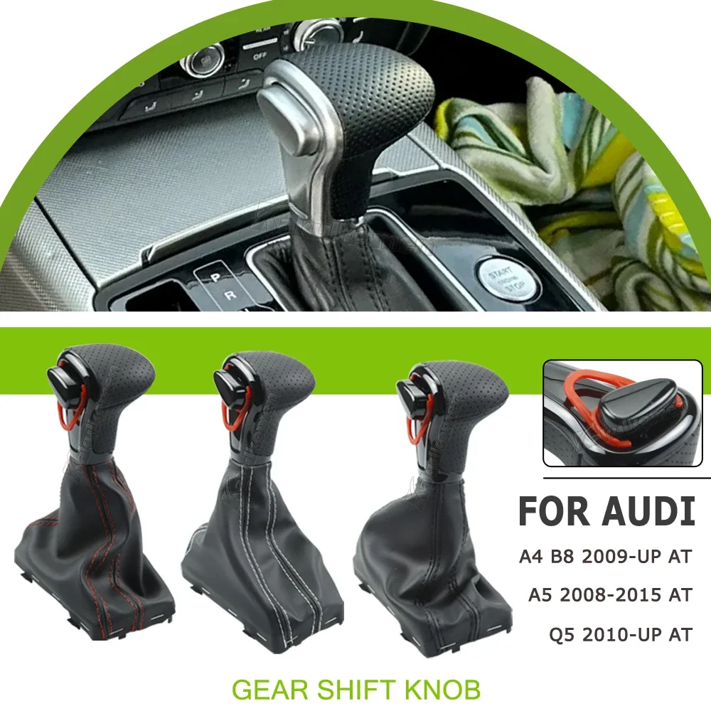 Auto Automatic Gear Shift Knob For Audi A6 C6 A4 B8 A5 Q5 2009 2010 2011 2012 2013 2014 4G1 713 139 R